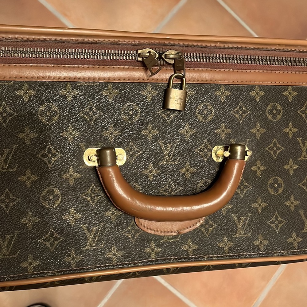 Louis Vuitton Hard Sided Suitcase Vintage Circa 1980s… Gem